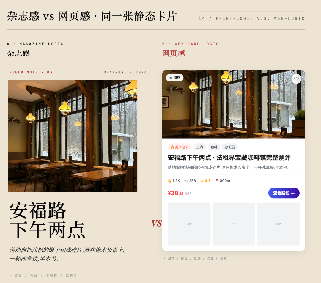杂志感对比