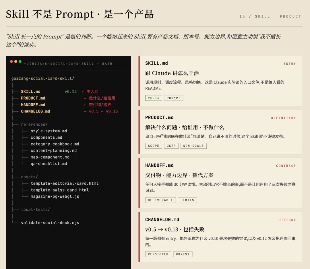 Skill 是产品